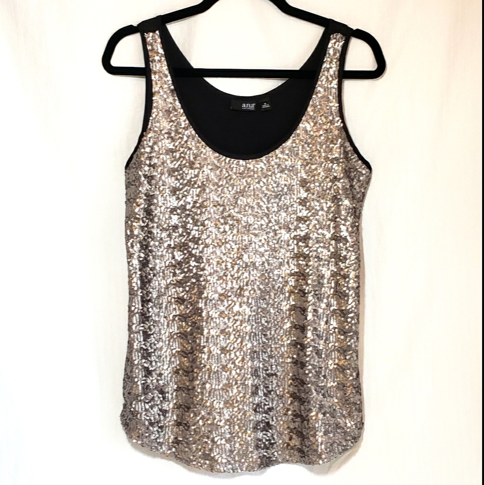 a.n.a Silver Seqin Women's Tank